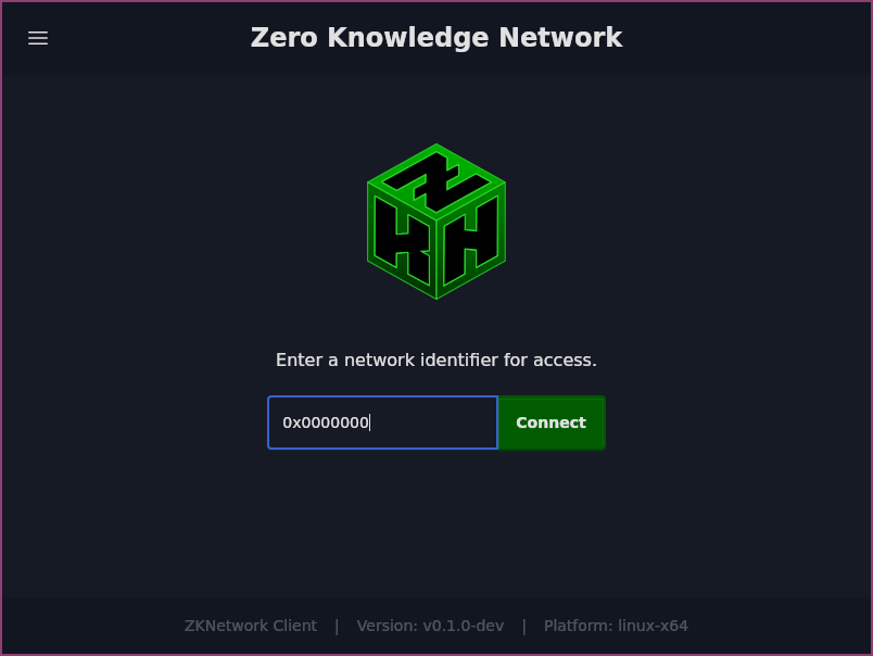 ZKNetwork Client - Connect